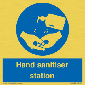Hand sanitiser station